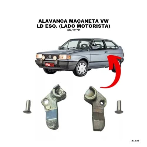 ALAVANCA MAÇ. VW GOL/SAN/VOY 87+ ESQ - 21526