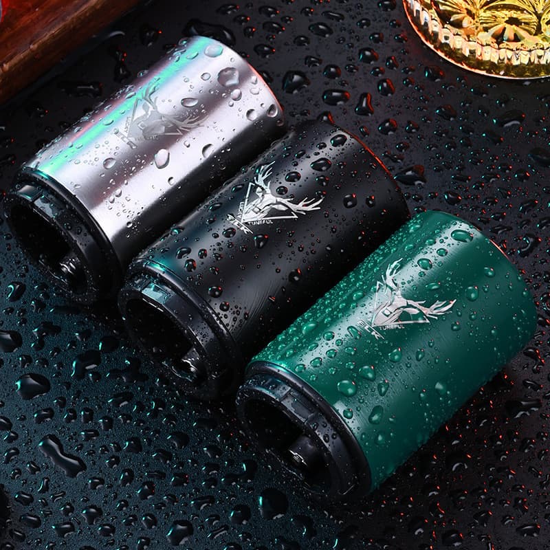 Aço inoxidável cerveja vinho tinto saca-rolhas abridor de cerveja multifuncional criativo automático Push tipo abridor d