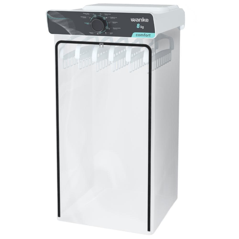 Secadora de Roupas de Parede Wanke Confort 8kg 127V com 8 Programas e Timer 120 Min Branco