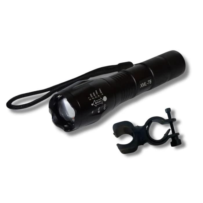 Lanterna Frontal T6 para Bike com Suporte Starfer e Zoom Óptico Ideal para Iluminação e Sinalização