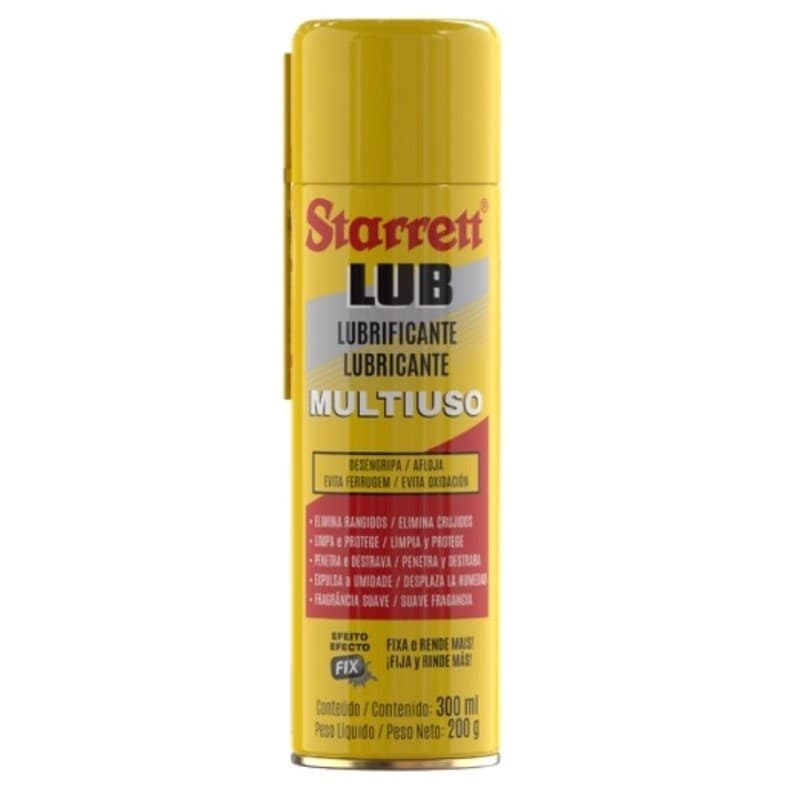 Óleo Lubrificante Desengripante Multiuso 300 ML Spray S-LUB300 - Starrett