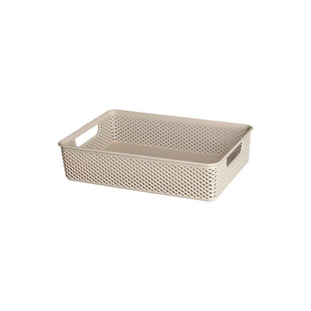 Cesto Organizador Linea 23x16x6 Creme - PRMT2029