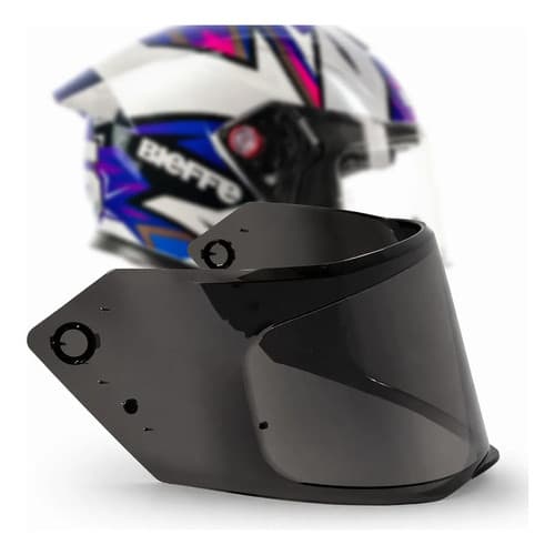 Viseira Fumê Capacete Bieffe B-12 Original Preto Escura Fume