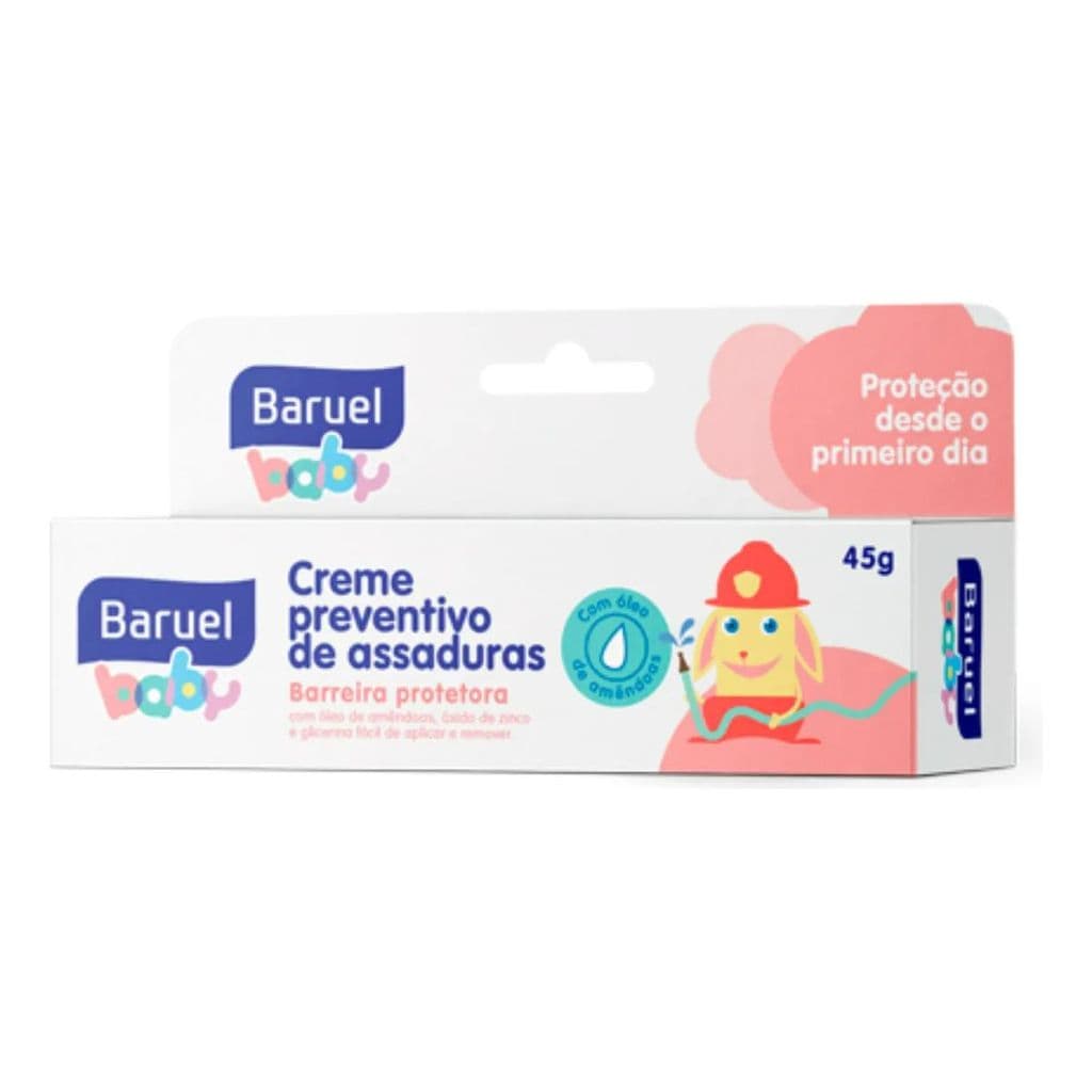 Creme preventivo de assaduras para Bebê óleo de amêndoas 45g Baruel