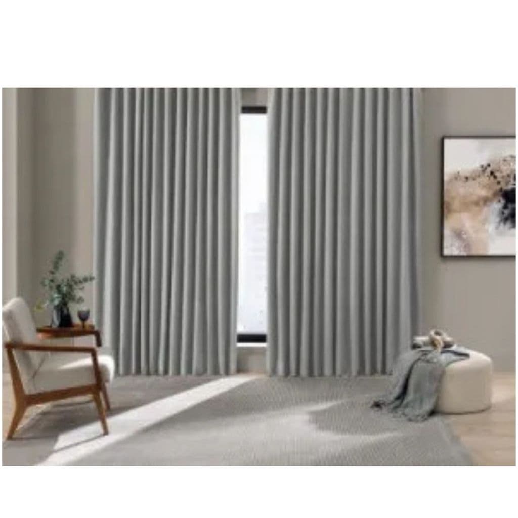 Cortina Blackout Tecido 100% Cinza 3,00x1,70mt CURTA Bella Janela