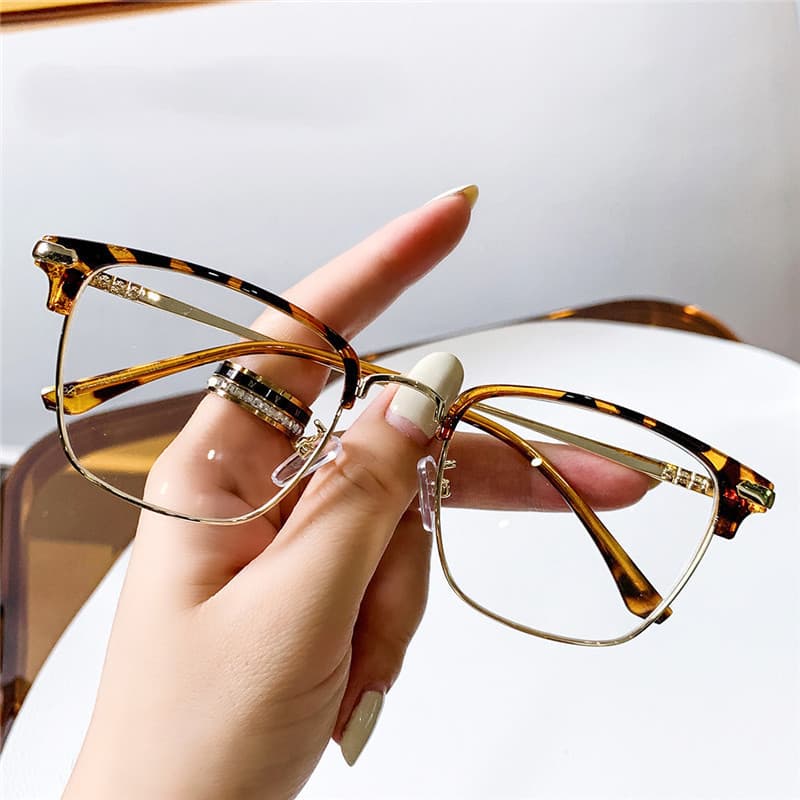 Moda Escritório Anti Luz Azul Óculos Feminina Retro Olho De Gato Raios Azuis Bloqueio Proteção Para Os Olhos