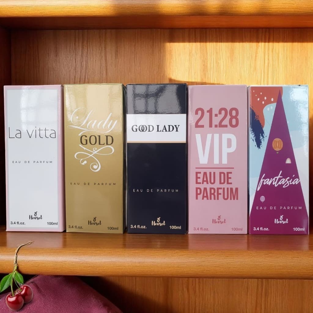 KIT COM 5 PERFUMES FEMININO 100ML CADA