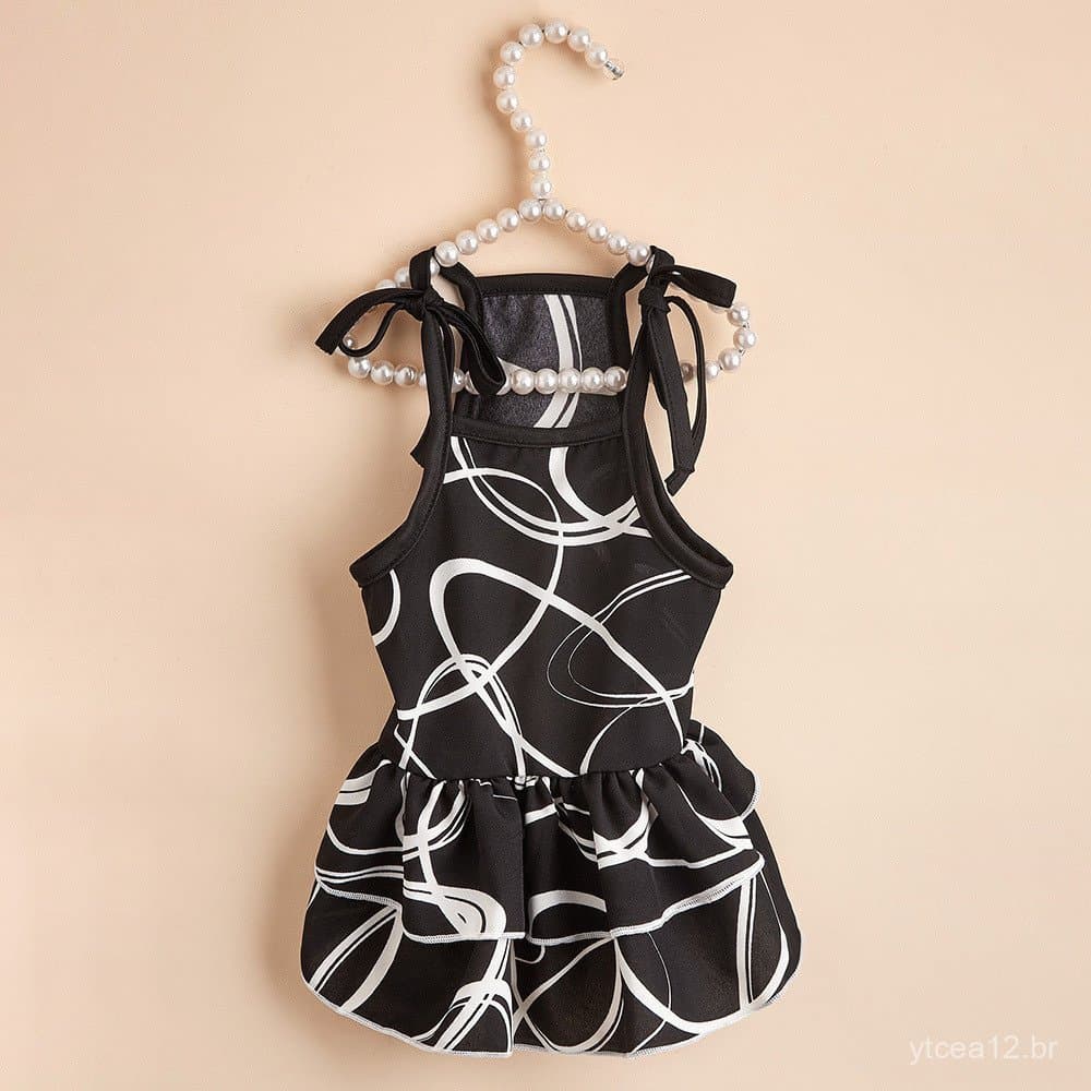 Novas Roupas de Verão para Cães: Vestido Camisola para Bichon, Schnauzer e Teddy; Roupas para Gatos; Roupas para Cães po