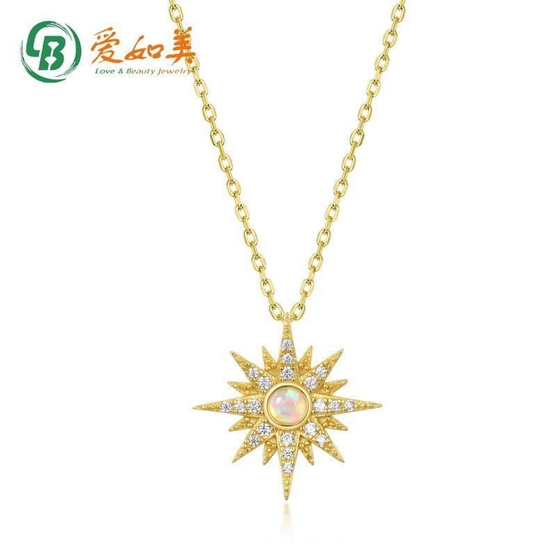 Colar feminino de estilo vintage de luxo leve coreano e japonês, em prata S925, com pingente de design exclusivo incrust