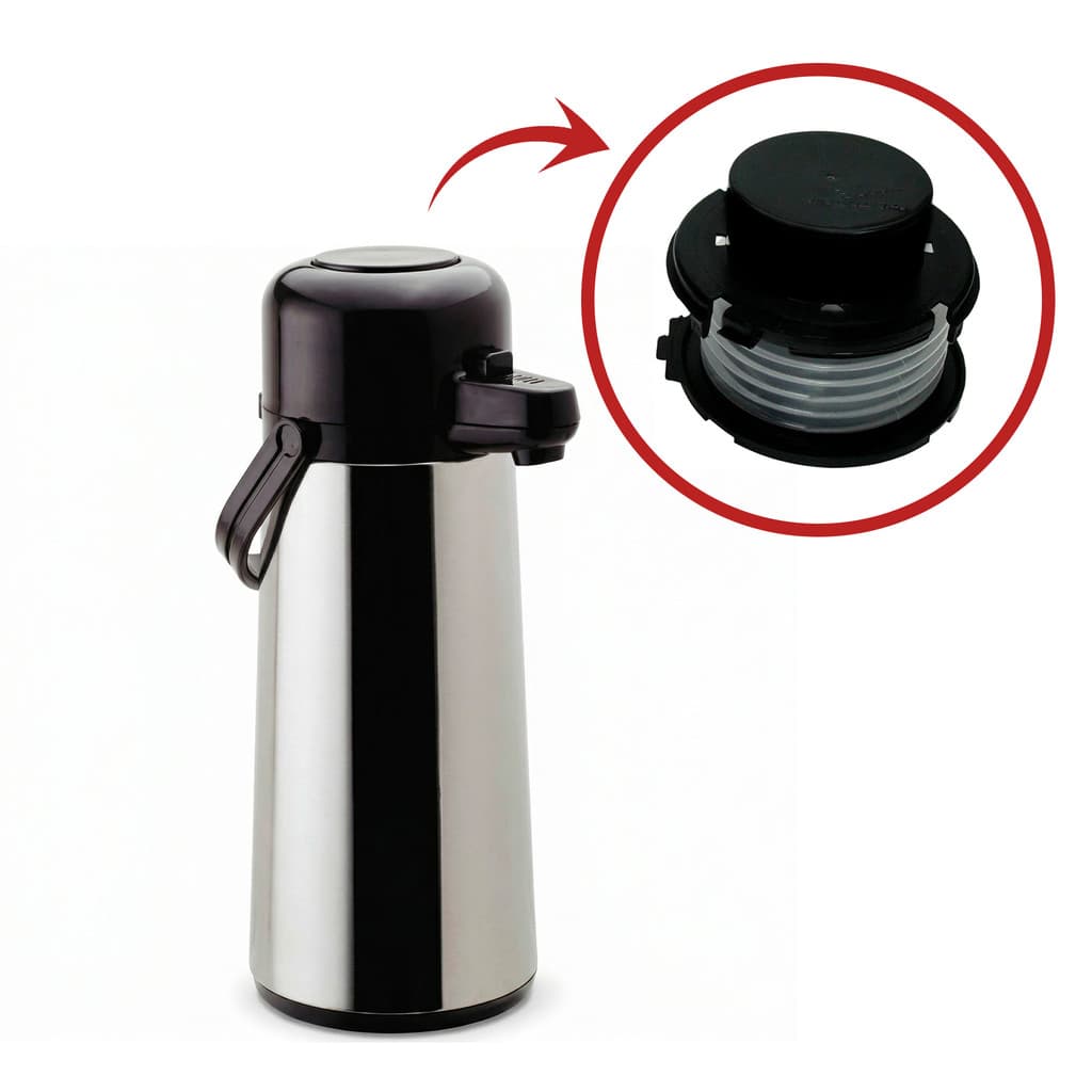 Kit De Reparo Fole De Sucção Invicta p/ Garrafa Aço Inox  Air Pot 1.8 Litros Manutenção 9728 - 9718