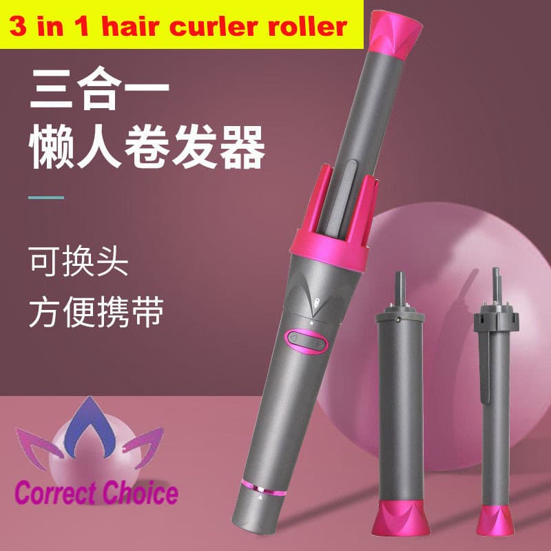 Rolo de cabelo automático japonês três-em-um ondulação reta dupla utilização onda grande modelador de cabelo rotativo el