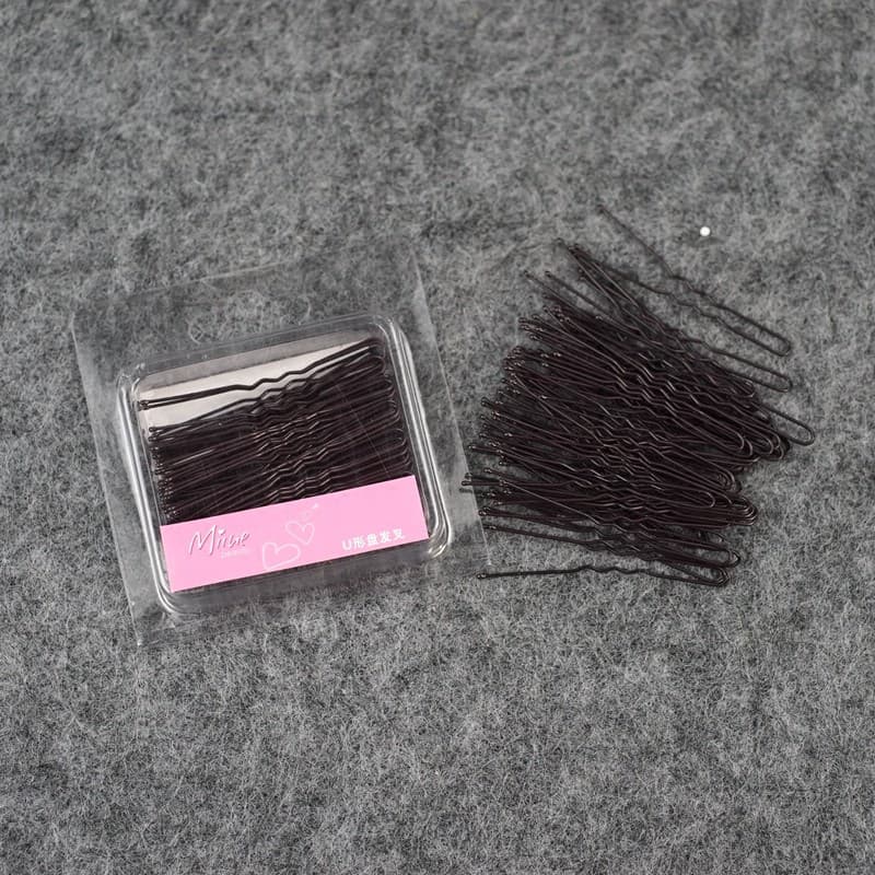 Grampo de cabelo básico em forma de u em forma de u, grampo de cabelo fixo em forma de u, raiz requintada, pacote de 50