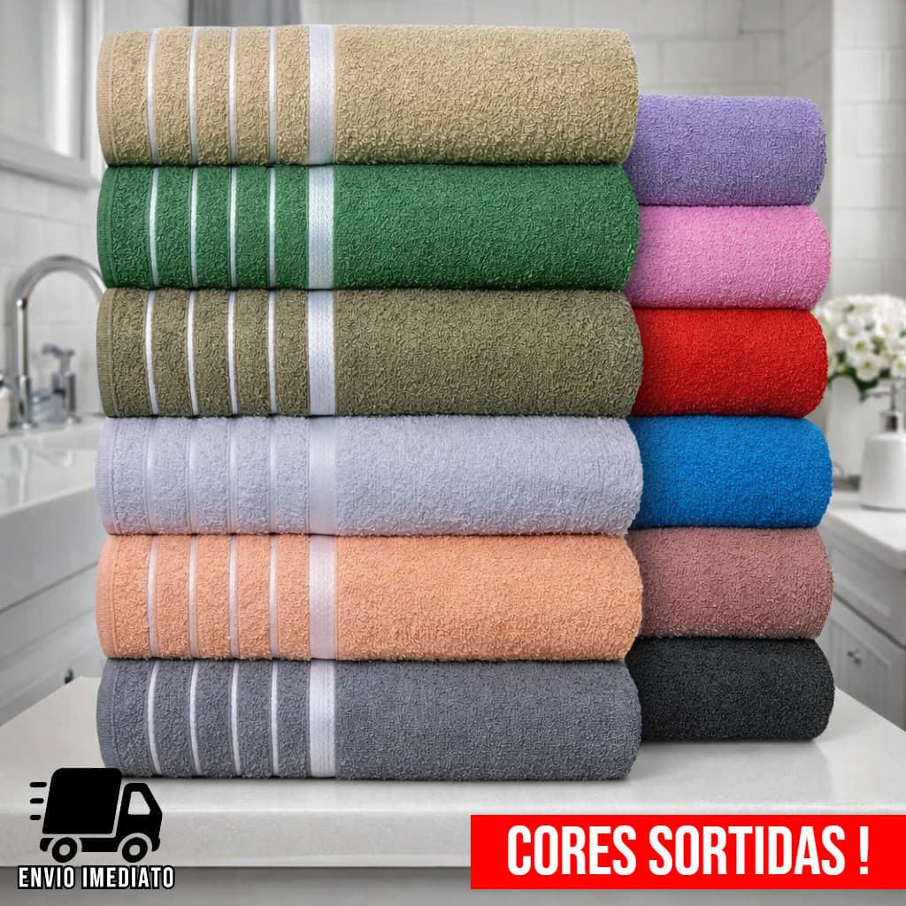 Toalha de Banho Gigante 80x150 Extra Macia e Absorvente Algodão Hotel Spa Premium EH