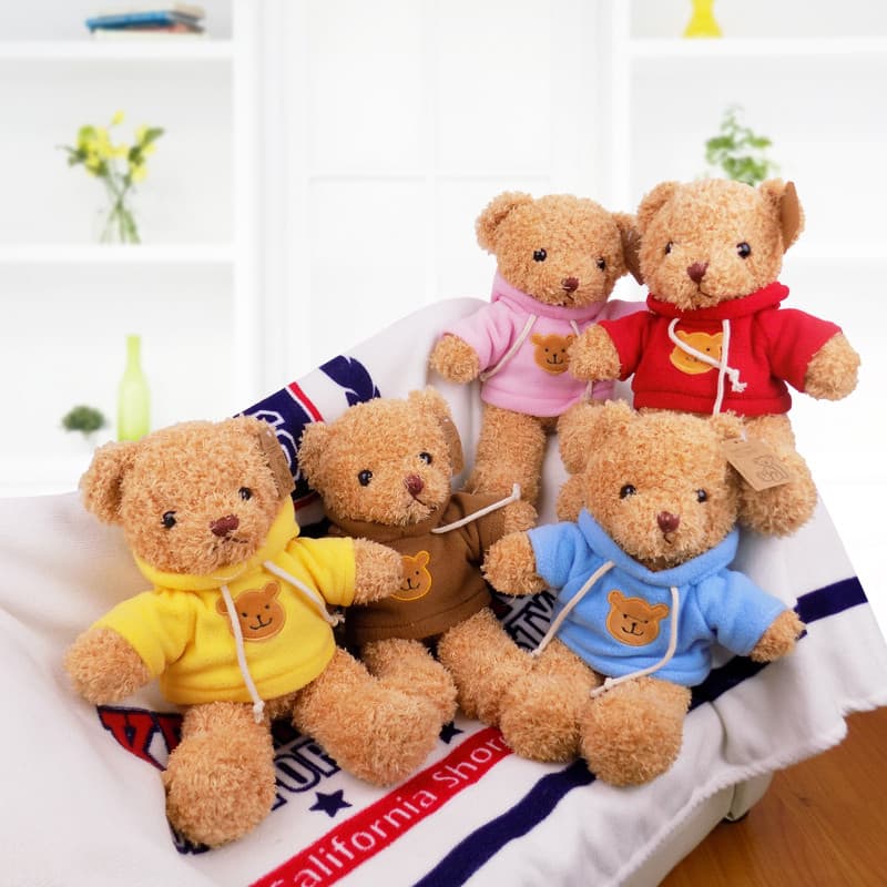 Lã de algas marinhas vestir urso de pelúcia brinquedo boneca crianças abraço urso boneca Ragdoll menina presente anivers