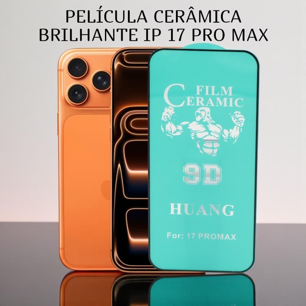 Película De Cerâmica Brilhante Para O Ip 17 Pro Max