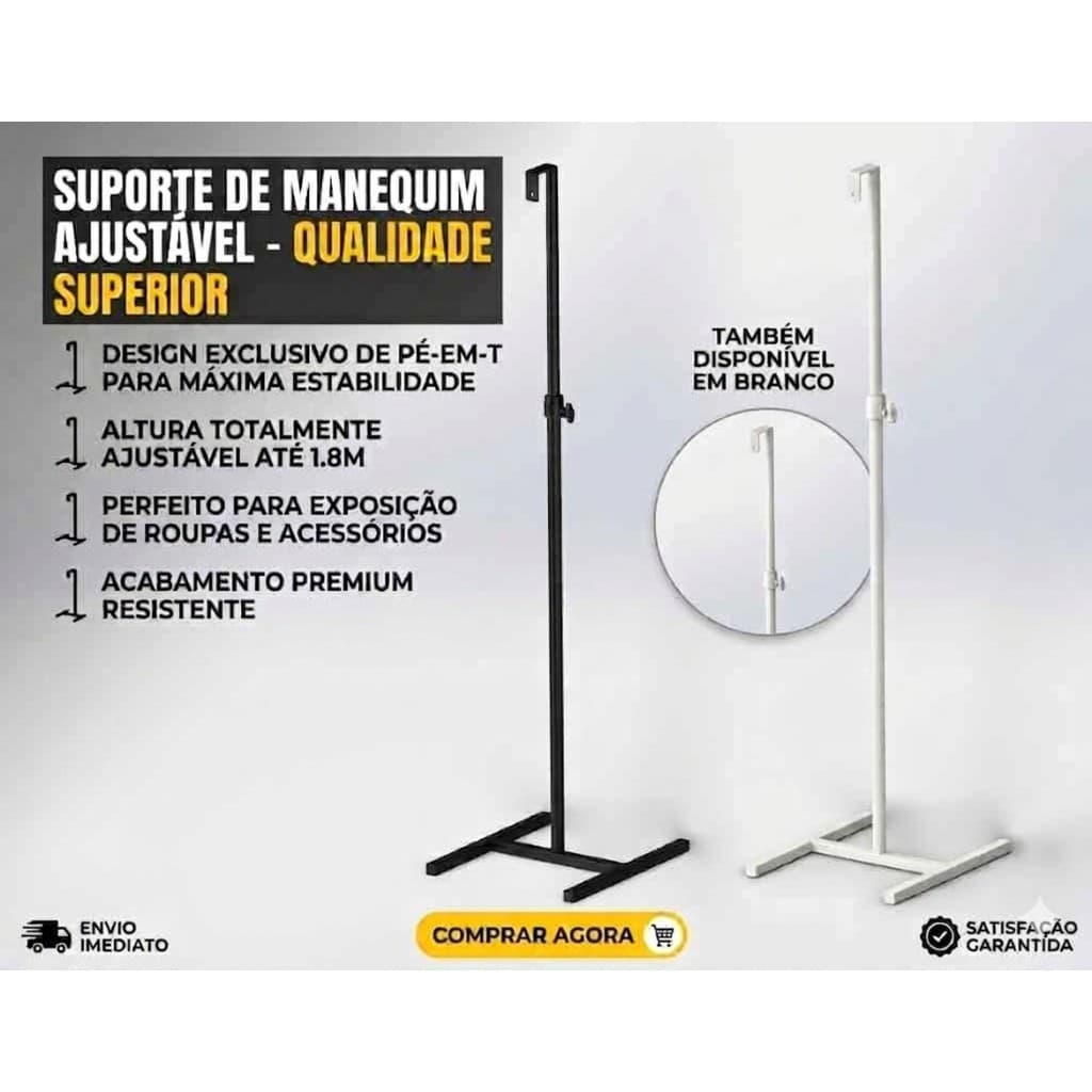 Pedestal para Manequim  Design Profissional para Exposição Com Regulagem