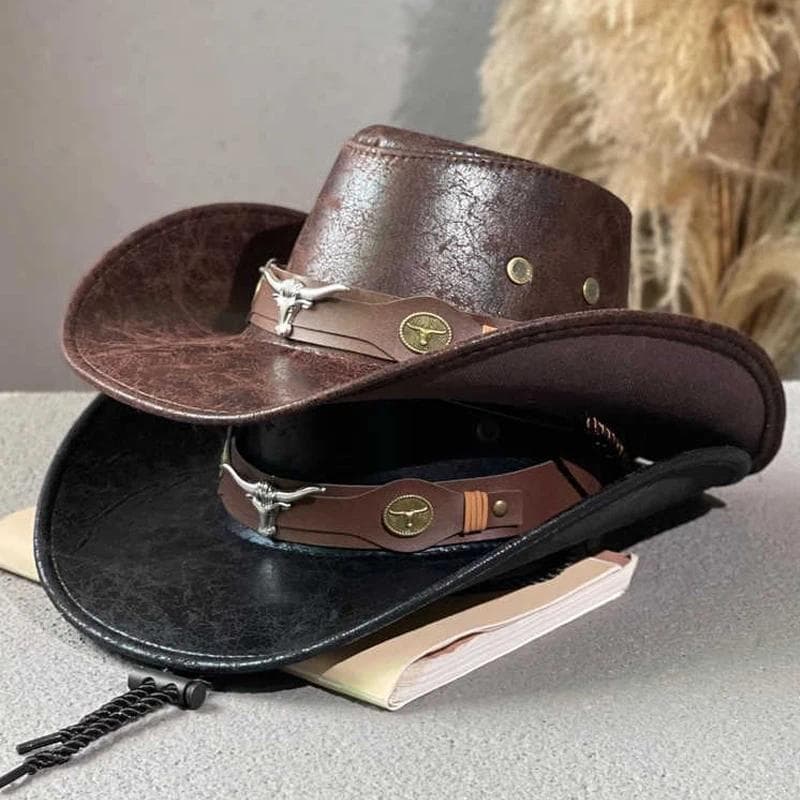 Chapéu de Cowboy Ocidental para Mulheres e Homens, Chapéu Equestre de Camurça, Chapéu Panamá, Chapéu de Cowboy e Cowgirl
