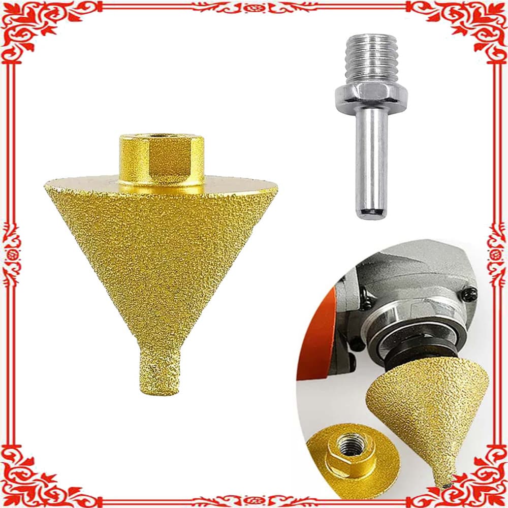 Broca de diamante de 50 mm com chanfro   Para perfuração e alargamento de orifícios