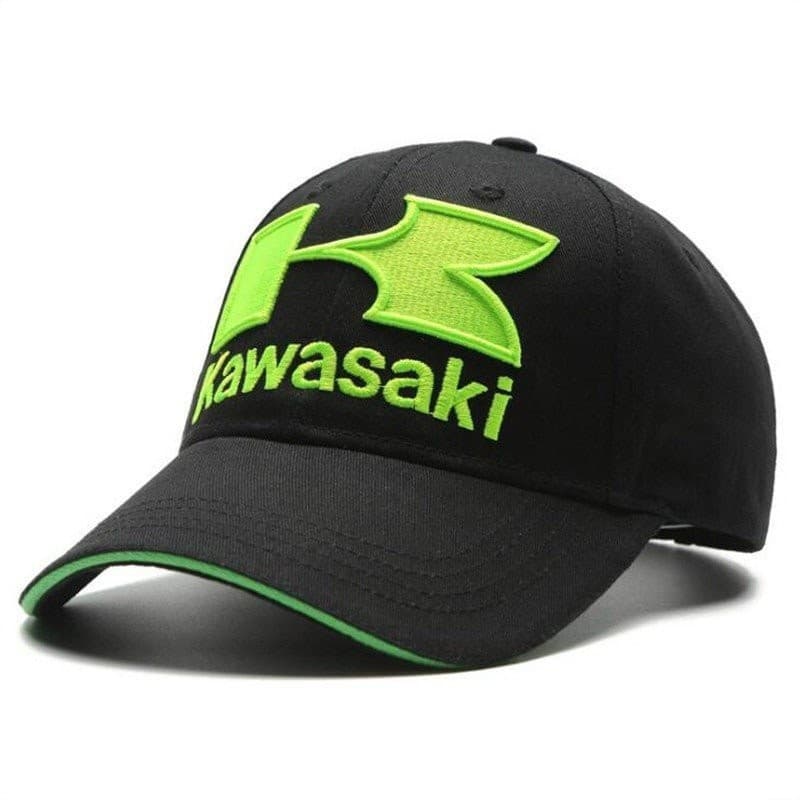 Chapéu De Corrida De Motocicleta Cavaleiro Locomotiva Boné De Beisebol Kawasaki Parkour Hat .