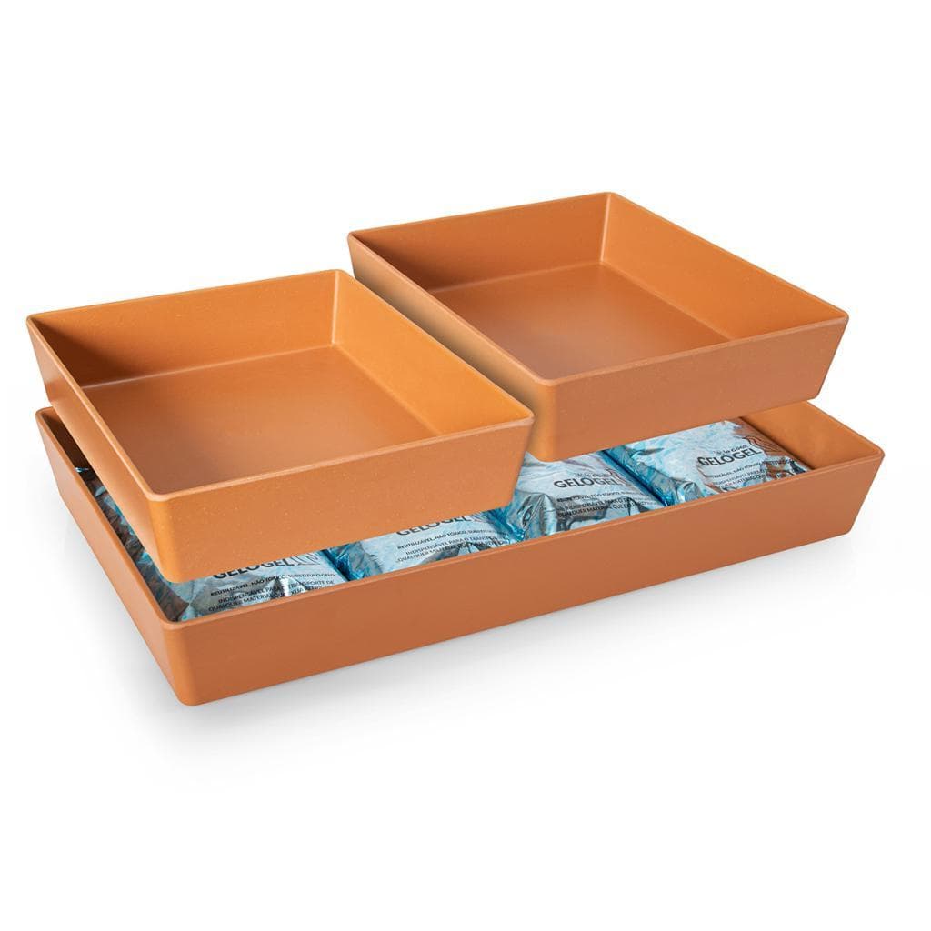 Mesa Térmica Fria 50x30 Melamina 1/2 Terracota Gourmet Mix