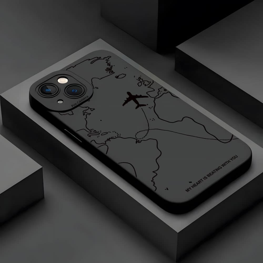 Inspiração Capa Capinha Para iPhone 17 Air 16 15 14 Plus Pro Max Silicon Fosco Proteção De Lente Anti-Impacto