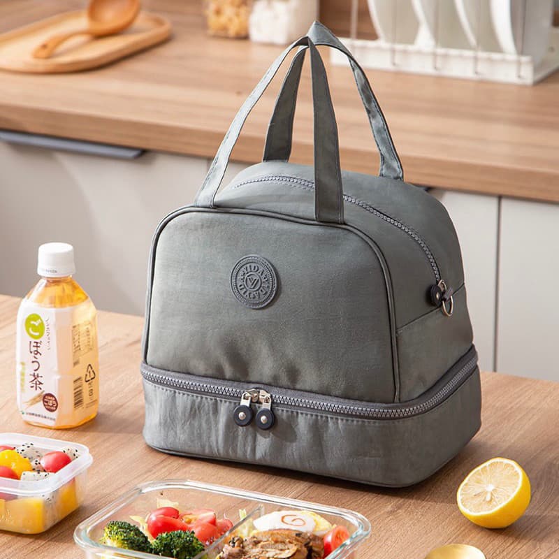 Bolsa Termica Lancheira Bag Portatil Multiuso 2 Andares Com Alça