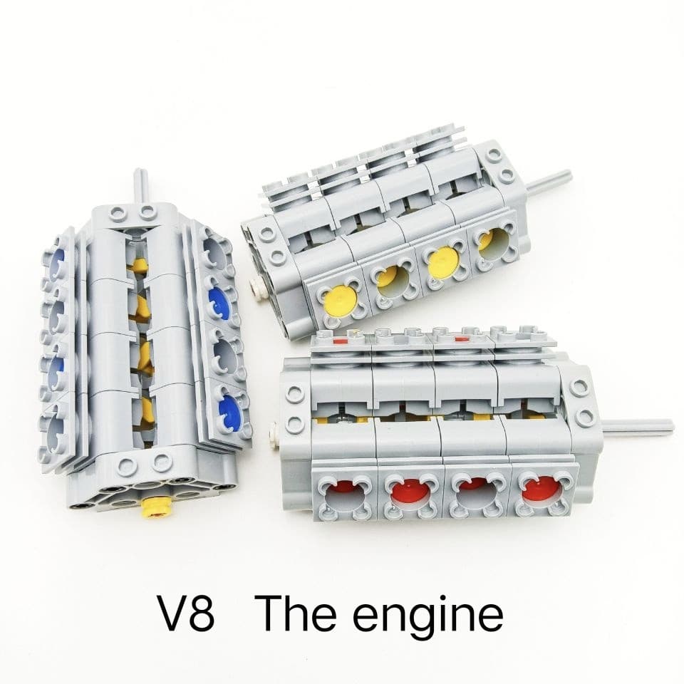 Modelo Dinâmico de Montagem de Motor 3VAH Compatível com Acessórios de Partículas Pequenas Lego