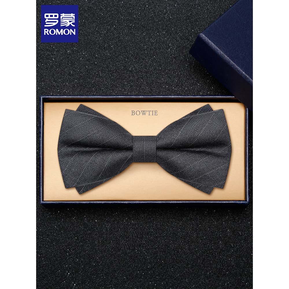 Lomon gravata borboleta casamento masculino cinza gravata borboleta High-End terno camisa acessórios formais gravata bor
