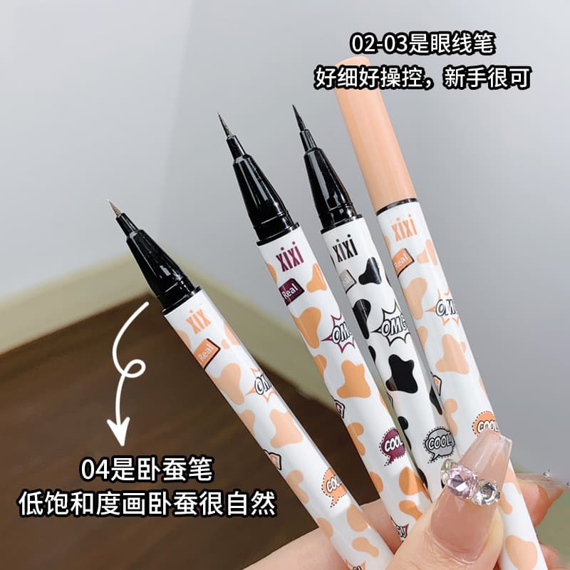Caneta delineadora líquida sedosa para mulheres grávidas, crianças, série de leite fina, delineador colorido para inicia