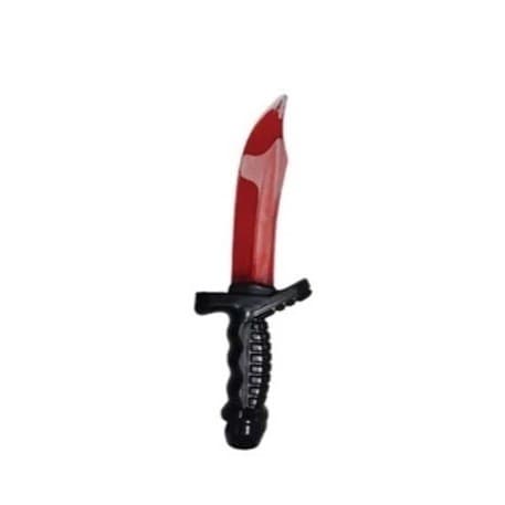 Faca sangue liquido Plástico 25cm Acessório Halloween Assustador Festa Fantasia Assustador