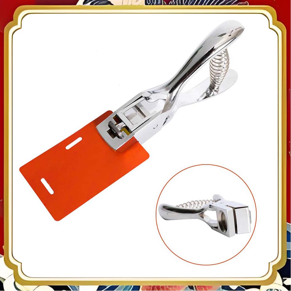Alicate perfurador Manual com furo Oval, 3 x 15 mm, Material de liga de zinco, papelaria para escritório, pacote único