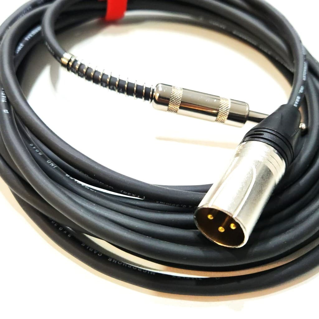Cabo XLR Invertido Macho P10 14m Blindado Áudio Mesa Caixa
