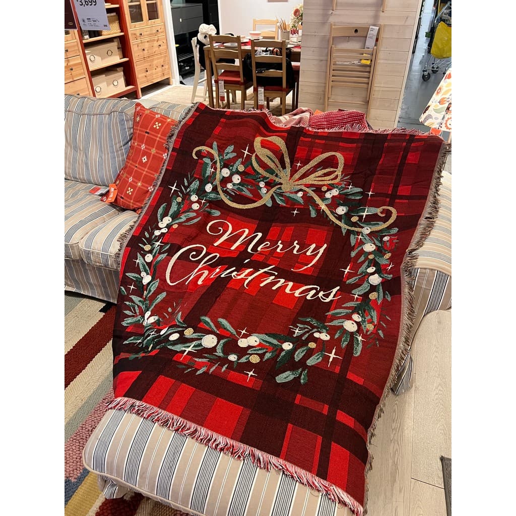 Pedido Original britânico decoração de natal cobertor presentes de ano novo primavera Festival presentes atmosfera guirl