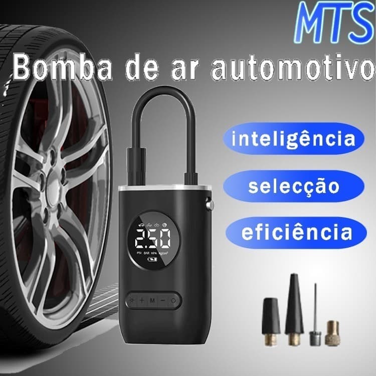 MTS Mini Compressor de Ar Portátil Recarregável Digital USB Calibrador Bomba de ar automotivo DONG