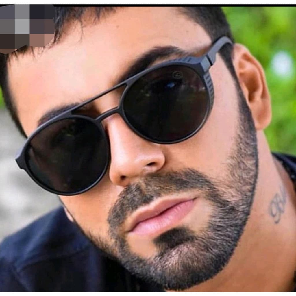 Óculos De Sol Redondo Da Moda Clássica Femininos Retrô Masculino Metal