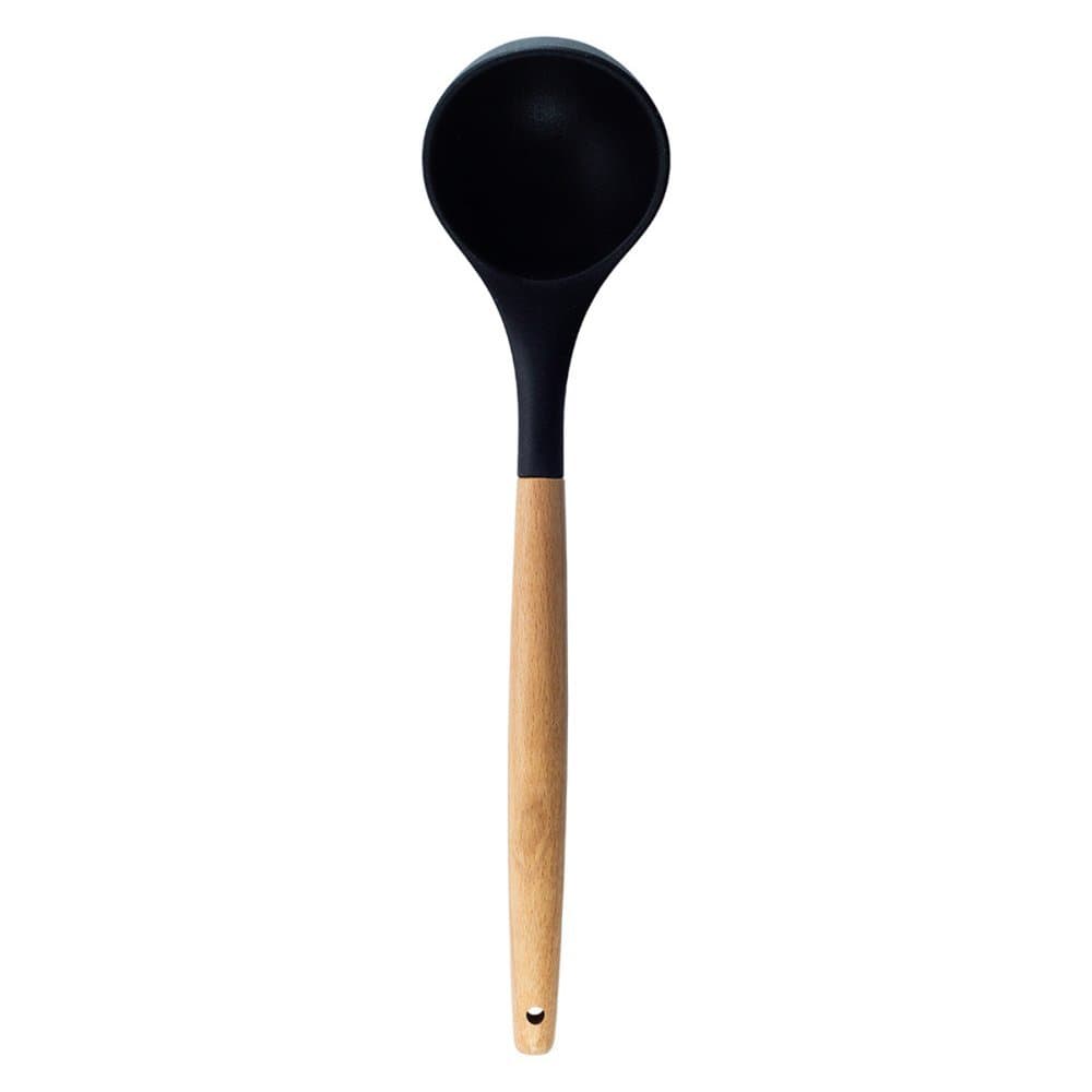 Concha de Silicone com Cabo de Madeira Oikos