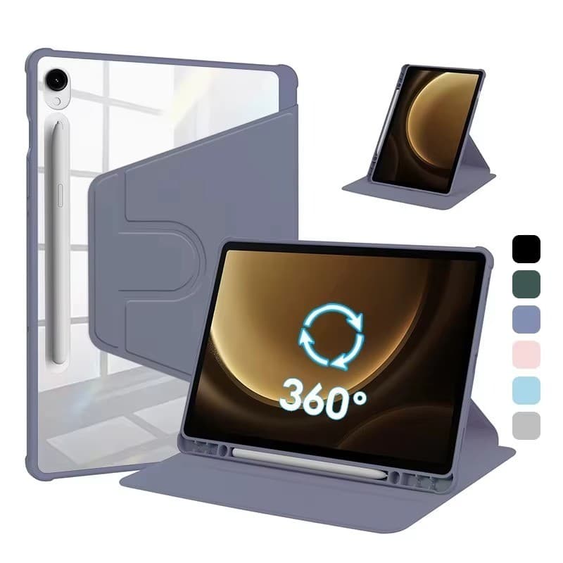 Capa giratório para Tablet A9 plus e S6 lite com Porta-Lápis e Proteção Anti-Impacto