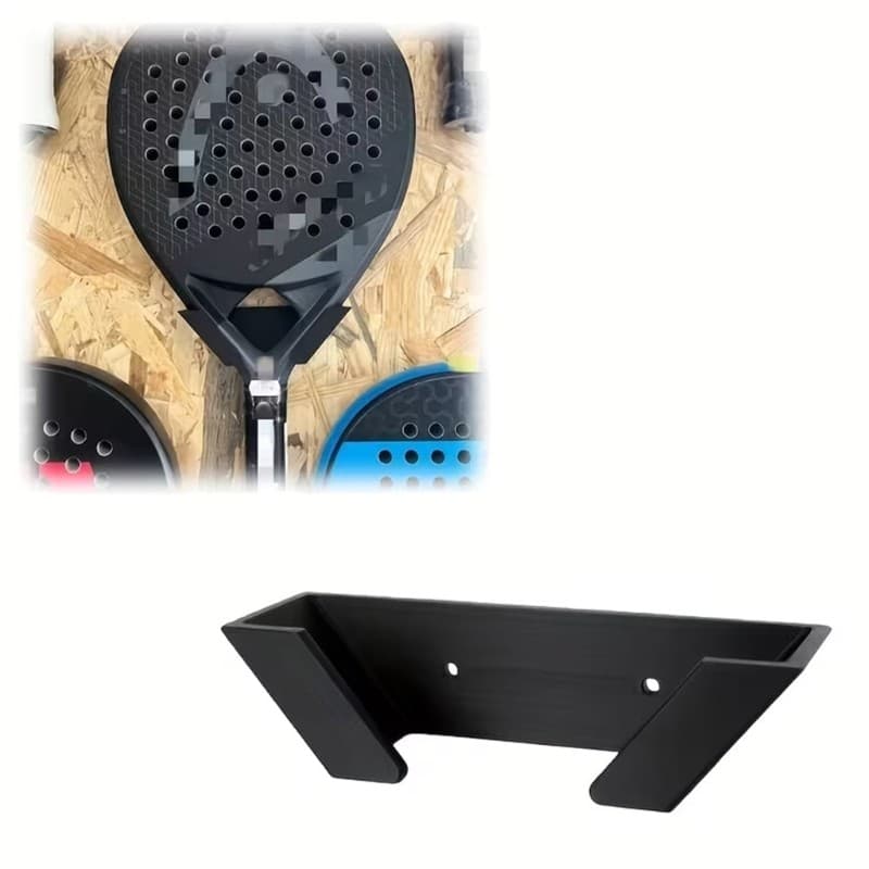 Nevʚ ɞ Rack Raquete Montado Parede Suporte Para Tênis Exibição Vertical Duradouro