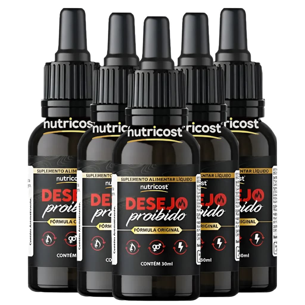 5x Desejo Proibido 30 ml - Suplemento Alimentar