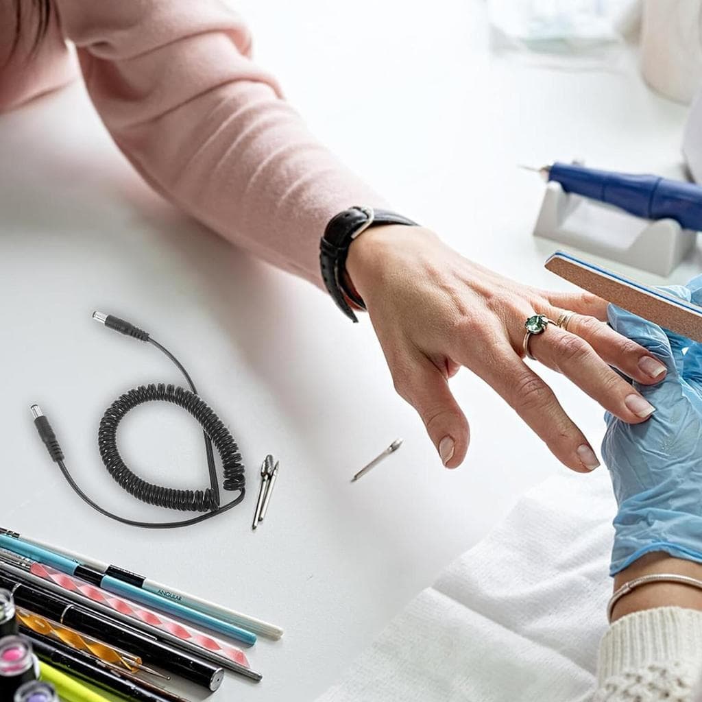 Substituição Do Cabo De Broca De Unhas Máquina De Manicure Elétrica Coletor De Energia Motor De Para Mulheres Iniciantes