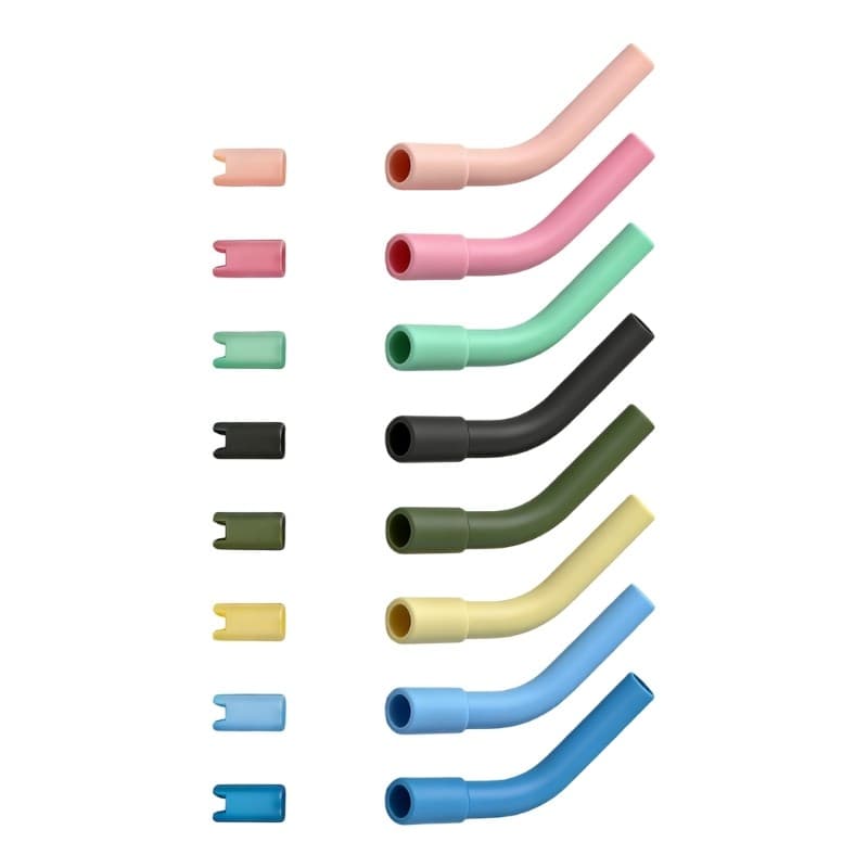 Protetores De Palha De Silicone Portáteis Aconchegantes , 8 Peças , Ideais Para Viagens , Acampamento E Excursões Ao Ar