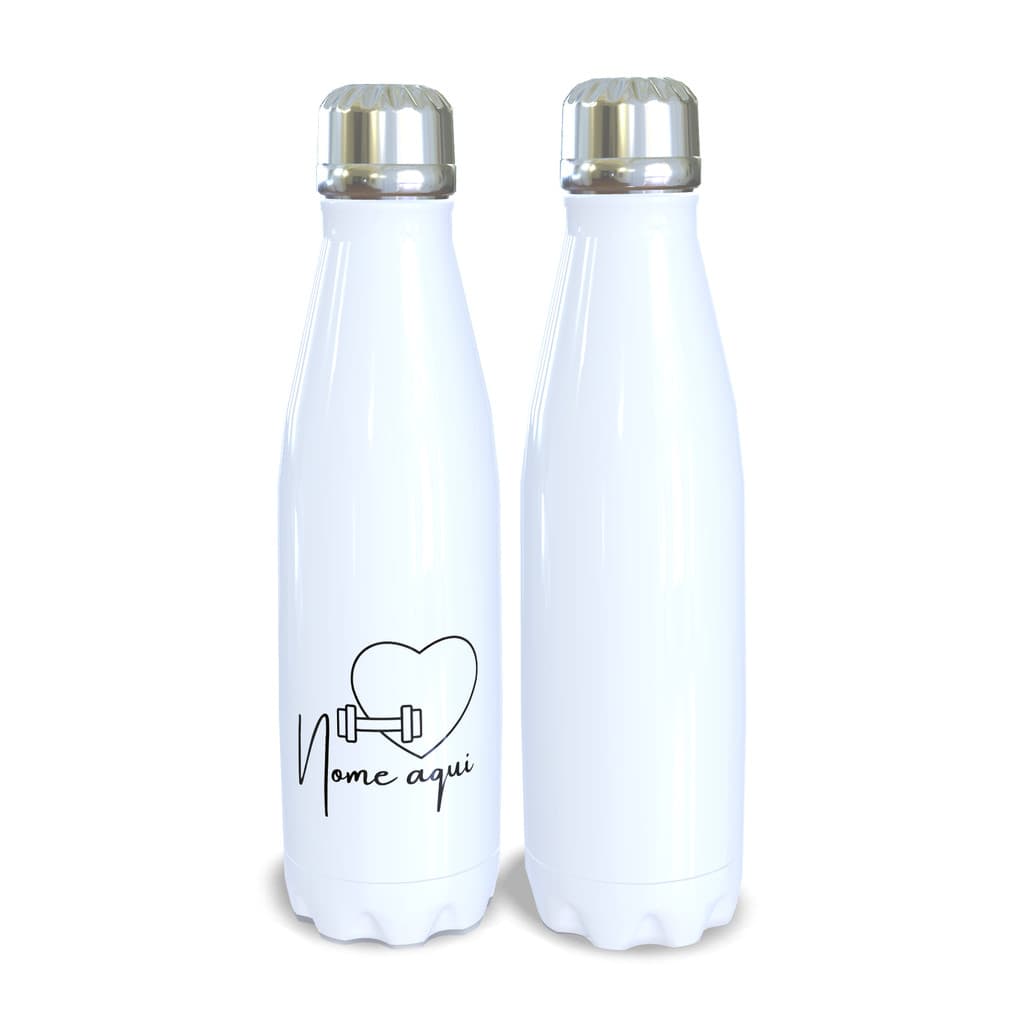 Garrafa Térmica Academia Love Musculação Personalizada
