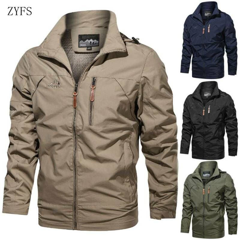 Jaqueta Tática Militar Masculina Jaqueta Respirável com Capuz para Outono e Primavera ZHYB