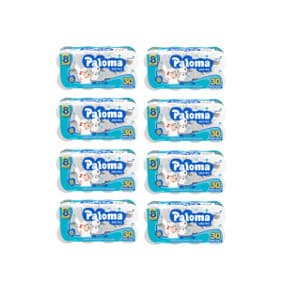 PAPEL HIGIÊNICO PALOMA FOLHA SIMPLES NEUTRO 64 ROLOS