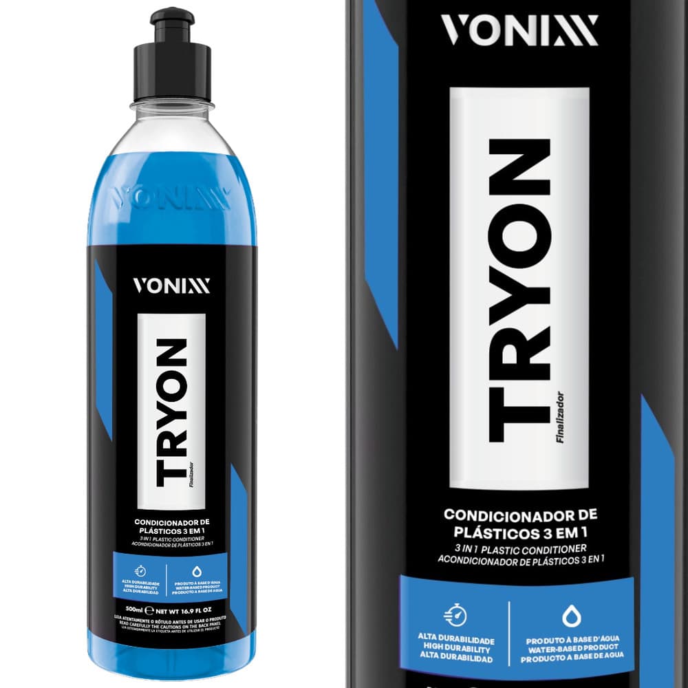 Tryon Vonixx 500ml Restaurador Plástico E Borracha SiO2 Proteção UV 3 Em 1