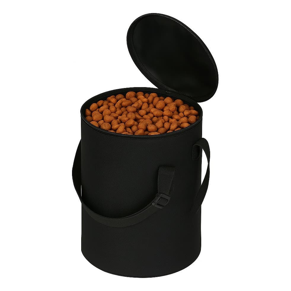 Container Porta Ração 15kg - Impermeável Cor Preto