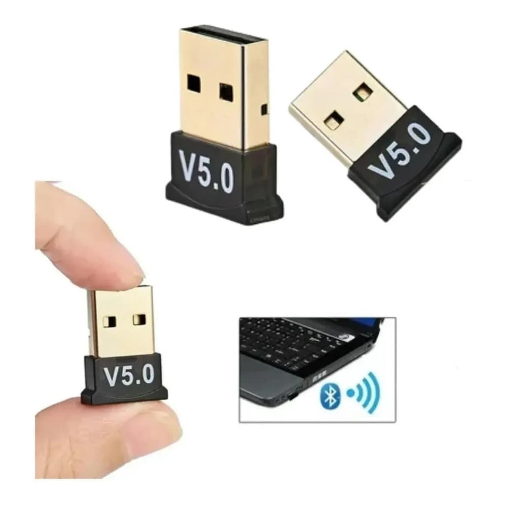 Receptor Adaptador Usb Bluetooth 5.0 Plug And Play Note Pc