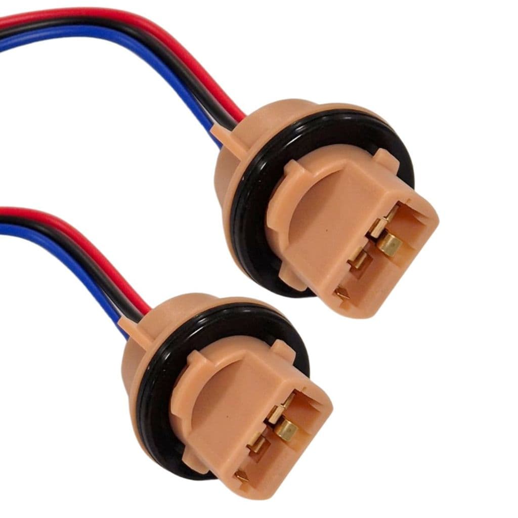 KIT 2 SOQUETE T20 T25 2 POLO 7443 3157 PARA LAMPADAS AUTOMOTIVAS 12V/24V