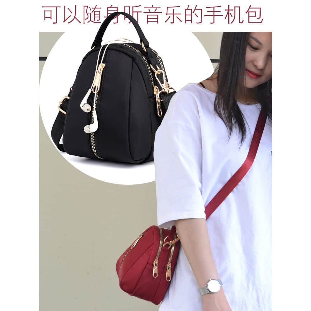 Mini mensageiro pequeno saco de pano feminino à prova dwaterproof água Oxford pano bolsa Casual mãe saco de compras chav