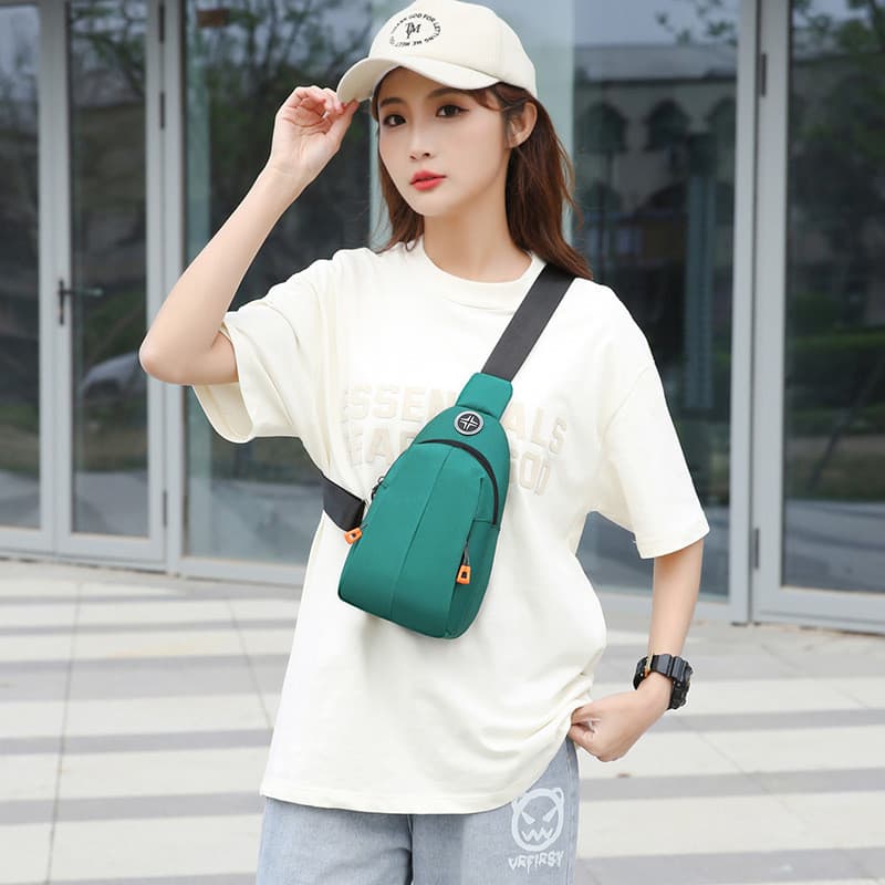 All-Match saco de peito 2024 novo estilo verão bolsa de ombro ombro saco do mensageiro feminino ins pequeno saco de espo